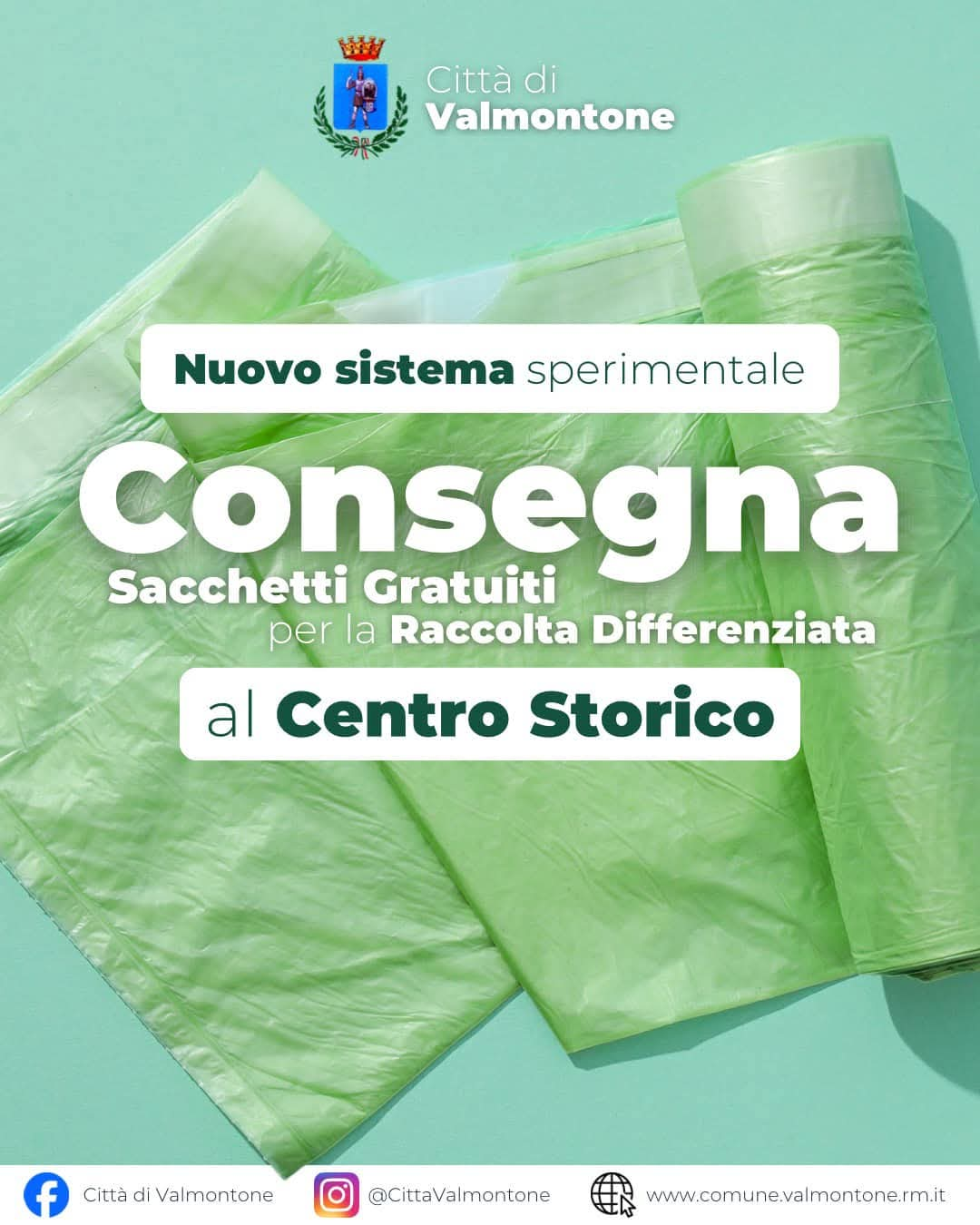 Raccolta Differenziata: importanti novità al Centro Storico della Città di Valmontone (marzo 2025)