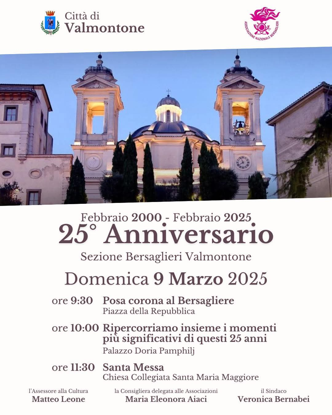 25° Anniversario della Sezione Bersaglieri di Valmontone